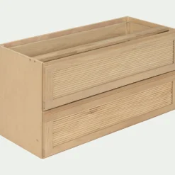 Bloc de 2 grands tiroirs L82cm
