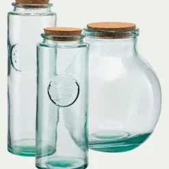 Bocal en verre recyclé 1,8L - transparent