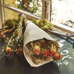 Botte de bidens séchée H55cm - orange