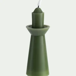 Bougie à LED D6,9xH23,4cm - vert