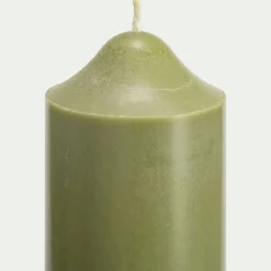 Bougie cylindrique H20cm - vert