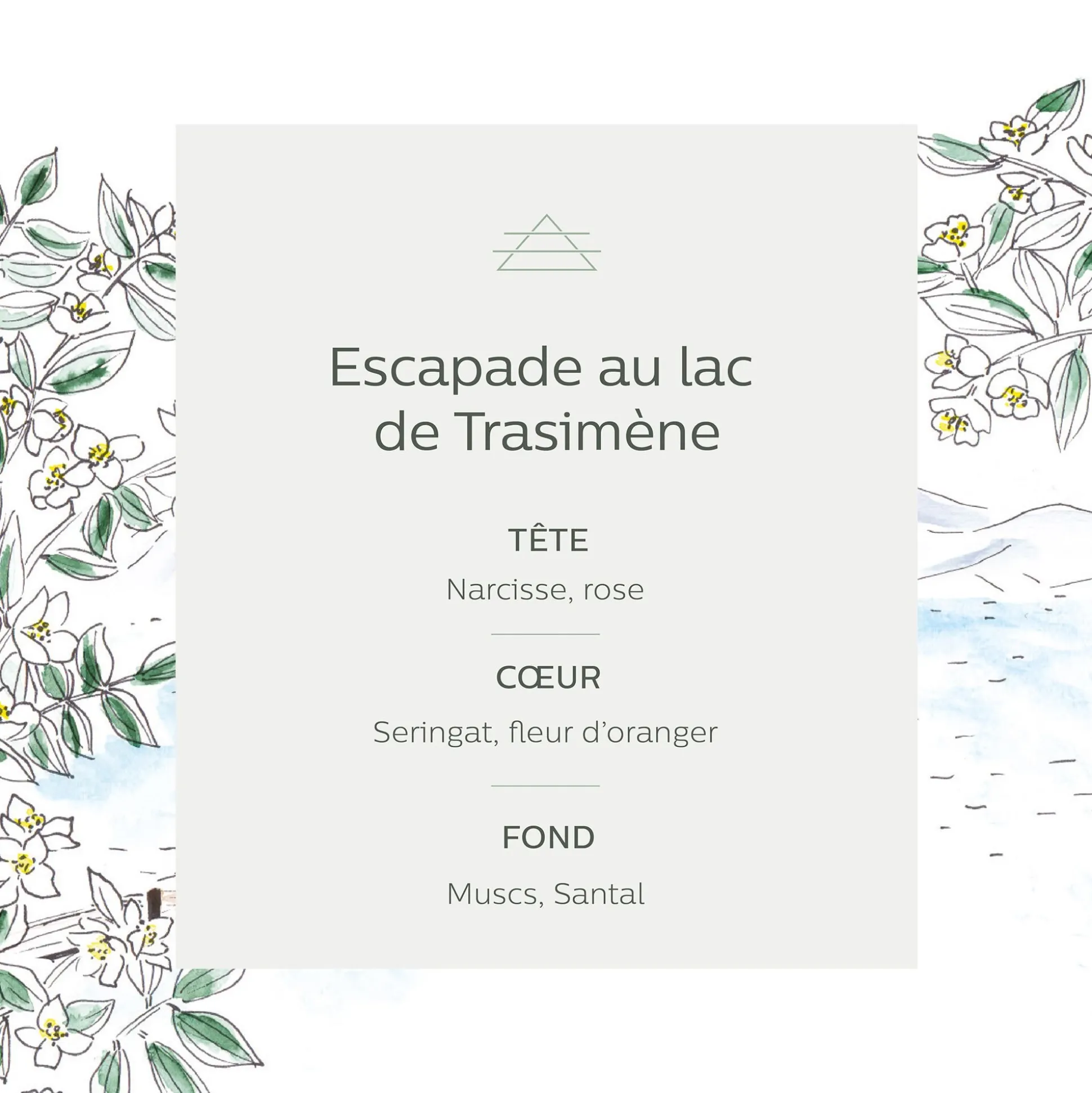 Bougie parfumée senteur Balade au Lac de Trasimène 170g