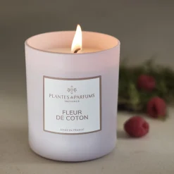 Bougie parfumée senteur Fleur de Coton 180g