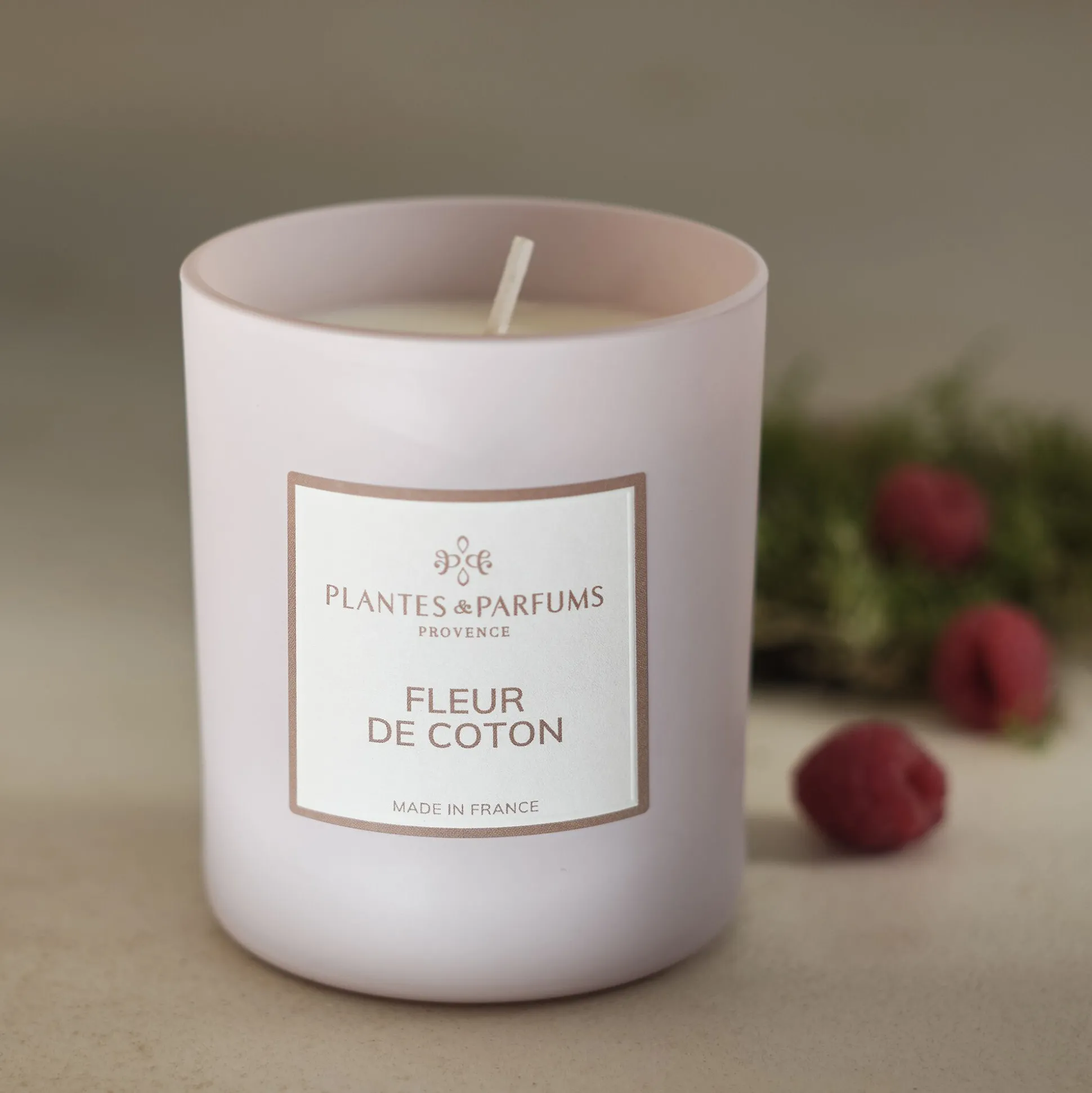 Bougie parfumée senteur Fleur de Coton 180g