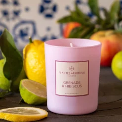 Bougie parfumée senteur Grenade Hibiscus 180g