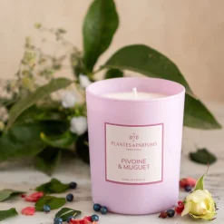 Bougie parfumée senteur Pivoine Muguet 180g