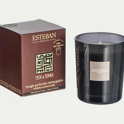 Bougie parfumée senteur teck et tonka 170g