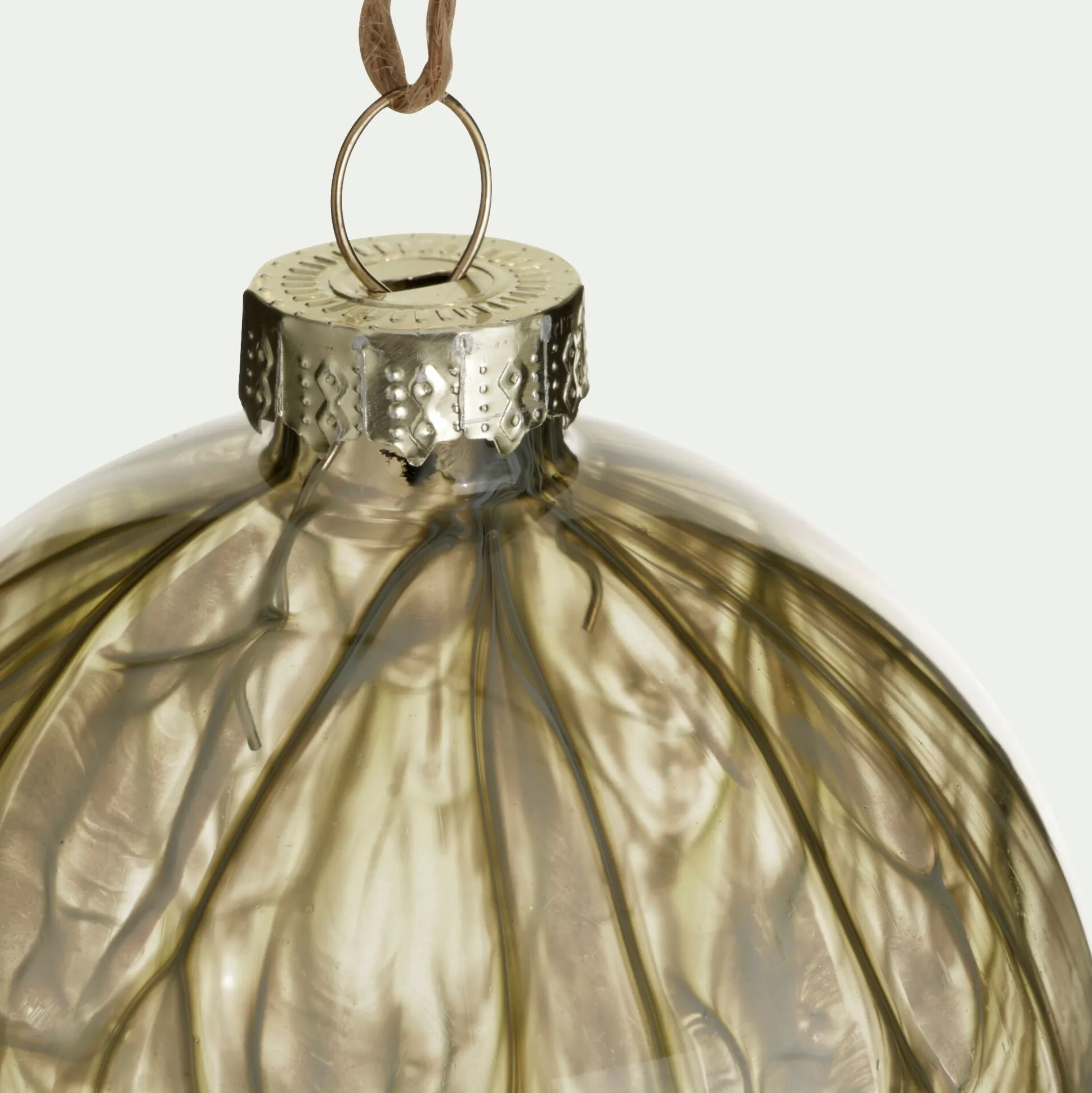 Boule de Noël en verre D8cm - vert