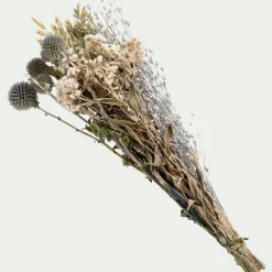 Bouquet de fleurs séchées 35cm - bleu