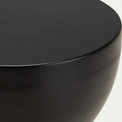 Bout de canapé en aluminium - noir D30xH45cm