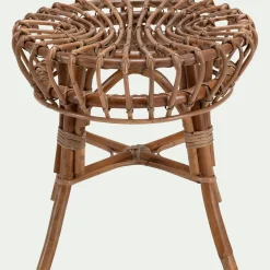 Bout de canapé en rotin D44xH41cm - naturel