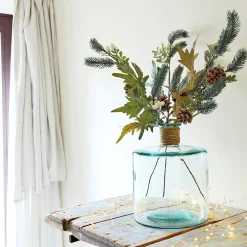 Branchage de Noël artificiel de sapin et de baies H60cm - vert