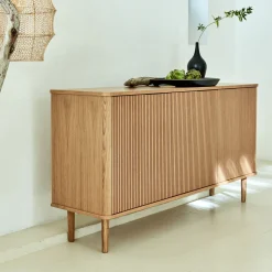 Buffet 3 portes en chêne - bois clair