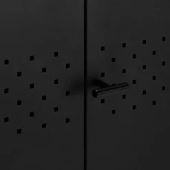 Buffet 3 portes en tôle d'acier - noir