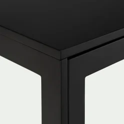 Buffet 2 portes et 3 tiroirs en bois - noir