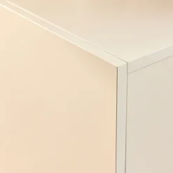 Buffet bas 4 portes en bois - beige