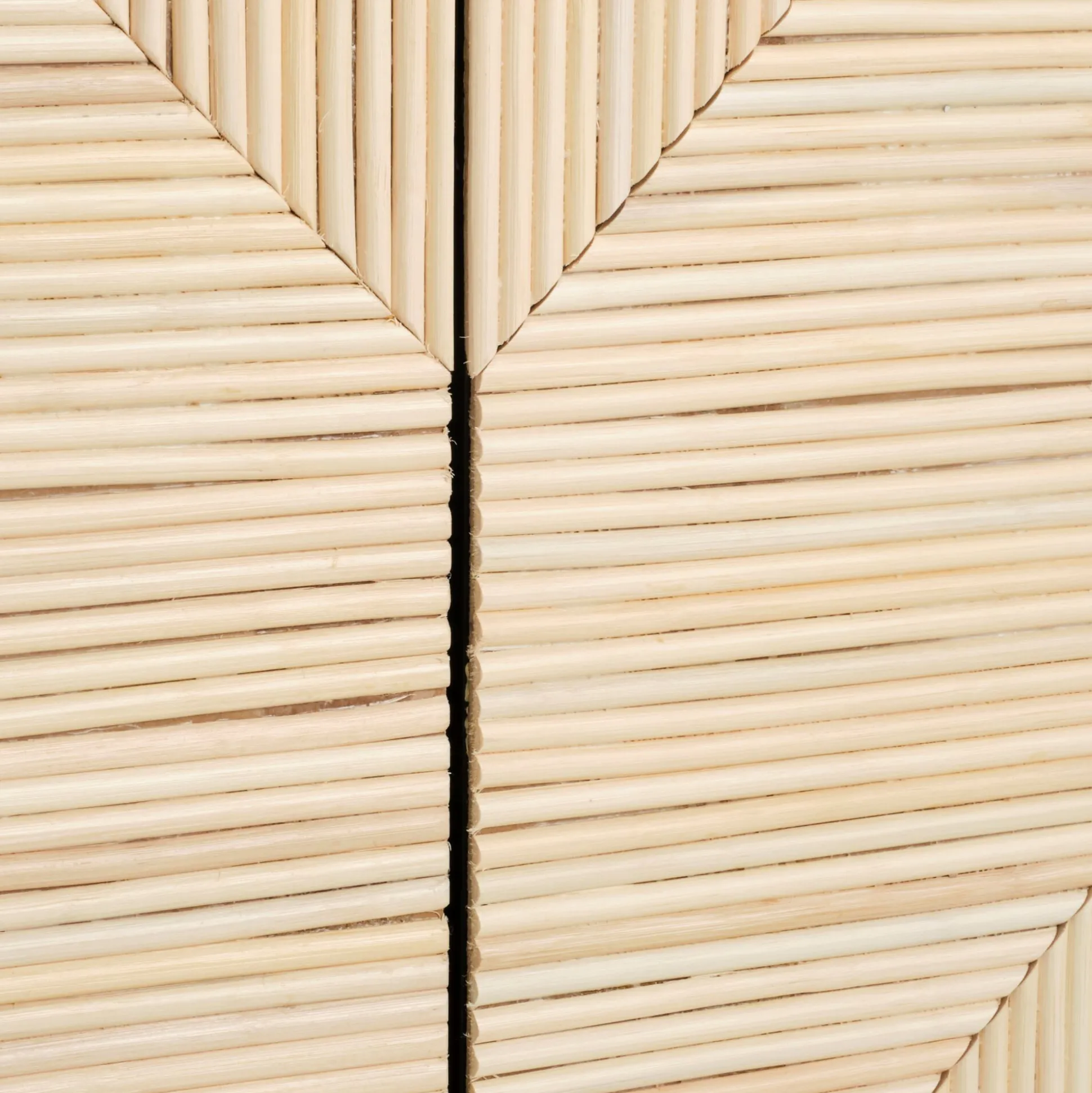 Buffet haut 2 portes en bois - noir