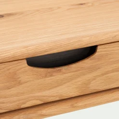 Bureau en bois avec 2 tiroirs L120cm - bois clair