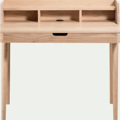 Bureau en chêne avec plateau relevable - bois clair