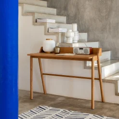 Bureau en chêne laqué L110xl53xH85cm - bois clair