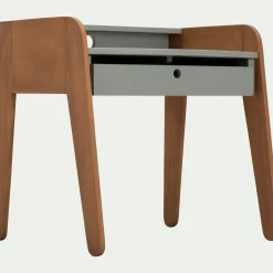 Bureau enfant en acacia - vert olivier