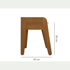 Bureau enfant en acacia - vert olivier