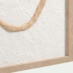 Cadre décoratif en papier travaillé motif contemporain 45x60cm - beige