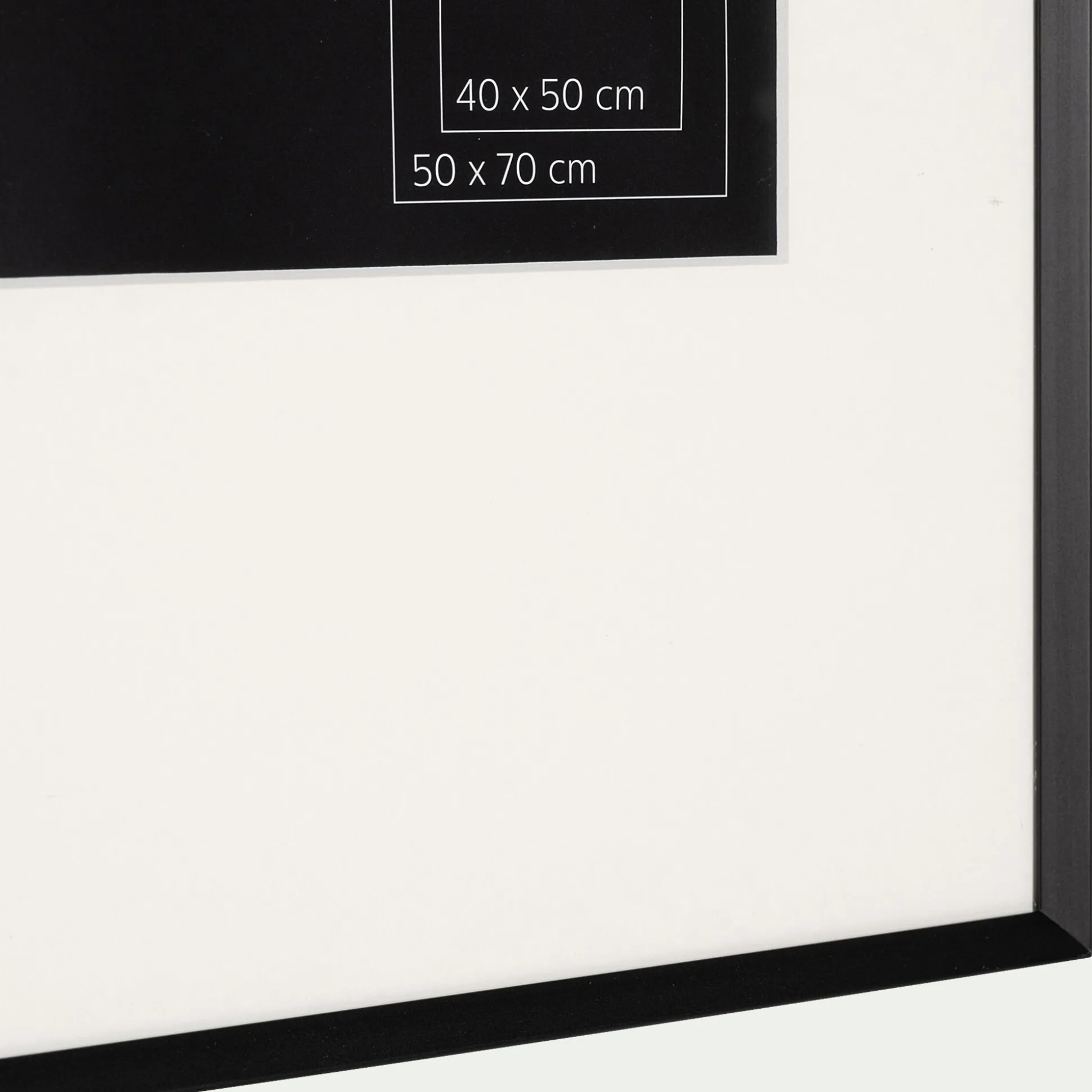 Cadre en aluminium 50x70cm - noir