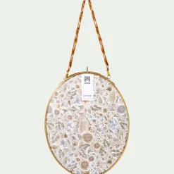 Cadre ovale en laiton 21,5x27cm - doré