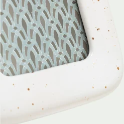 Cadre photo en grès 16,5x22cm - blanc