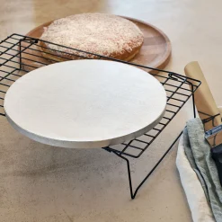 Cake drum rond en carton D25cm - argenté