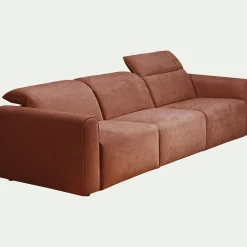 Canapé 5 places 2 relax en tissu - brun rustrel