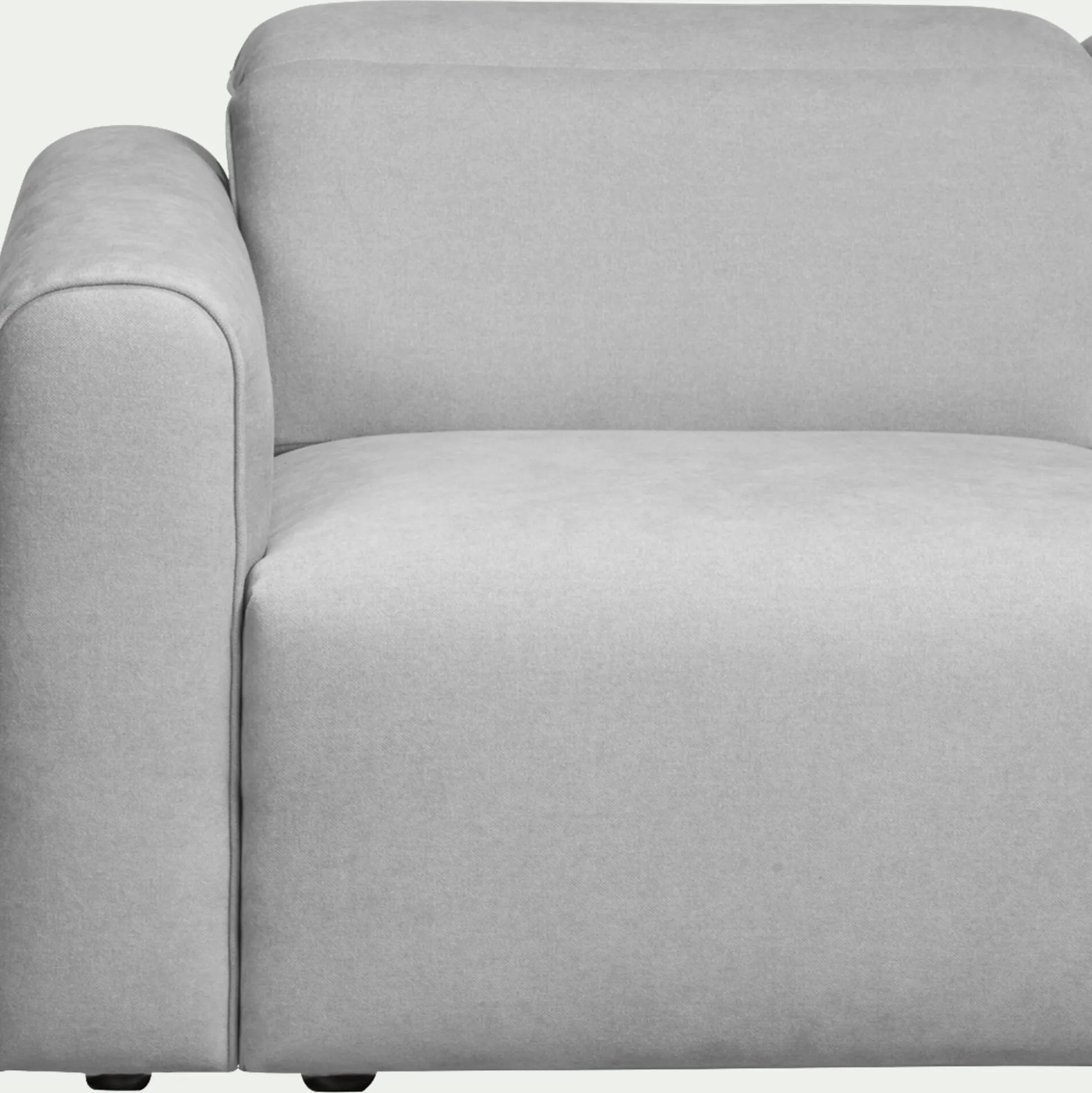 Canapé 5 places 2 relax en tissu - gris borie