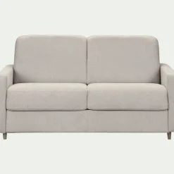 Canapé 4 places convertible en tissu Sogno densité 35kg/m3 - beige roucas