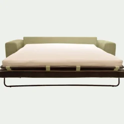 Canapé 4 places convertible en tissu Cosmo - vert kaki