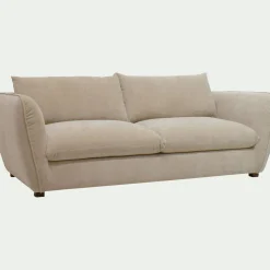 Canapé 4 places convertible en tissu Nature - beige