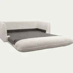 Canapé 3 places convertible en tissu Eden - beige alpilles