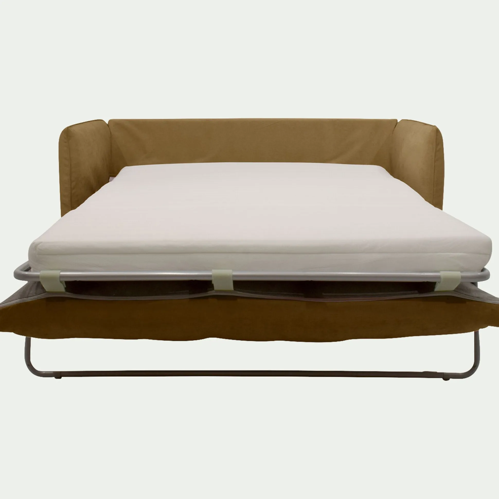 Canapé 2 places convertible en tissu wind - bronze
