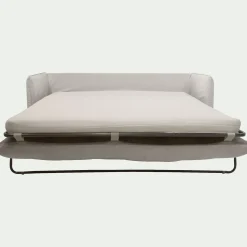 Canapé 3 places convertible en tissu wind - beige alpilles