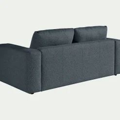 Canapé 3 places convertible bouclette dasco - bleu
