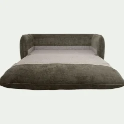 Canapé 3 places convertible en tissu Eden - vert cèdre