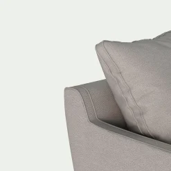 Canapé 4 places convertible en tissu - gris borie