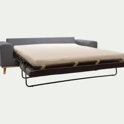 Canapé 4 places convertible en tissu Cosmo - gris anthracite