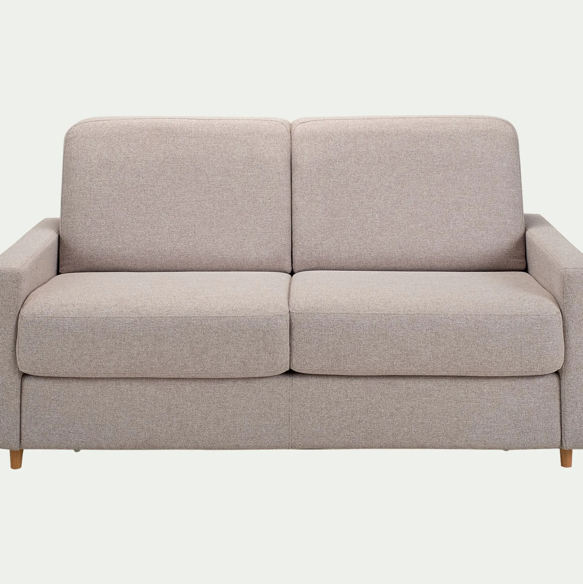 Canapé 3 places convertible en tissu matelas densité 35kg/m3 - gris borie