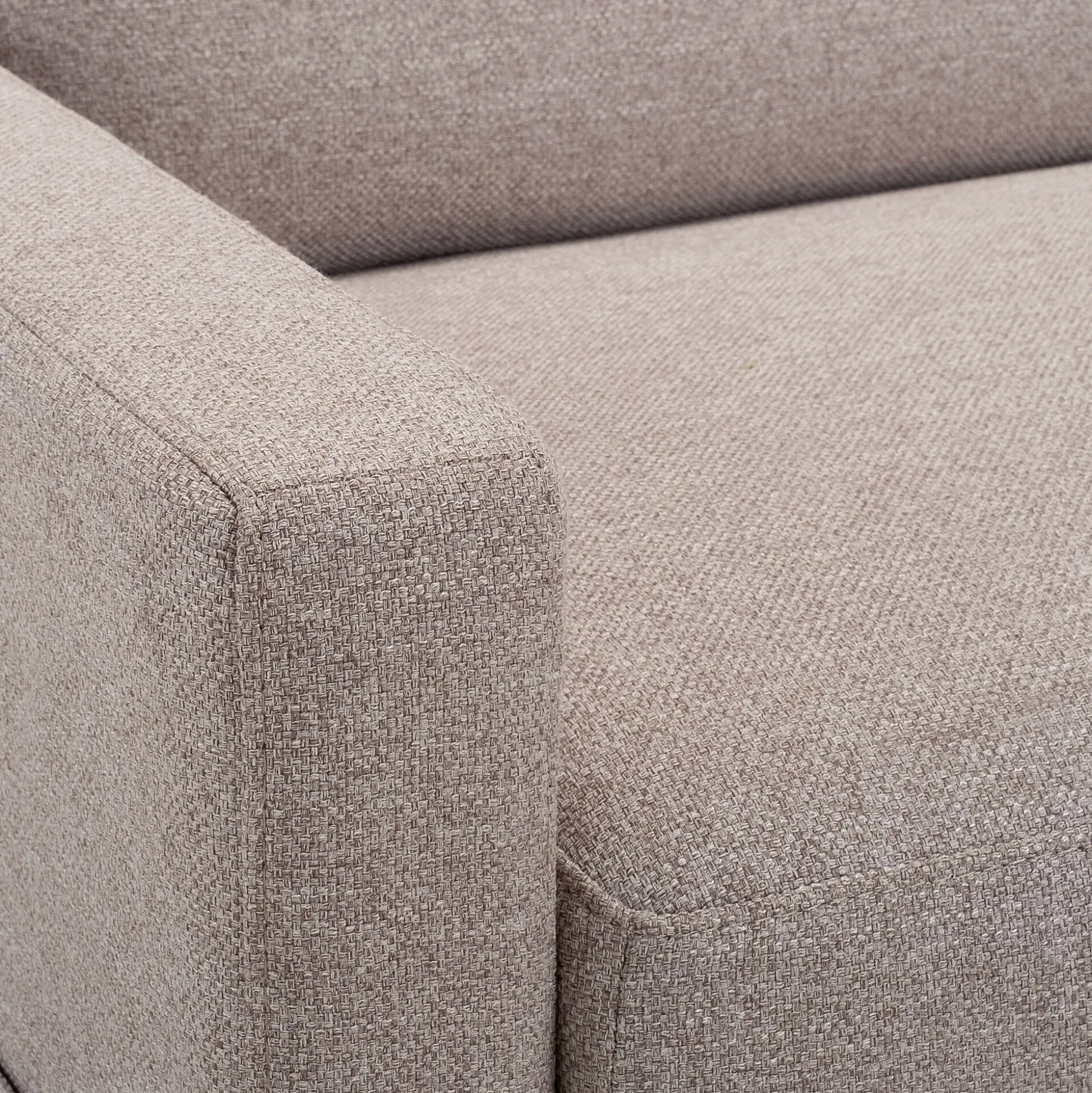 Canapé 3 places convertible en tissu matelas densité 35kg/m3 - gris borie