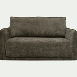 Canapé 2 places convertible en tissu Eden - vert cèdre