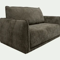 Canapé 2 places convertible en tissu Eden - vert cèdre