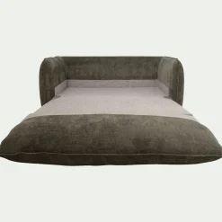 Canapé 2 places convertible en tissu Eden - vert cèdre