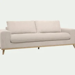 Canapé 4 places convertible en tissu Storm - beige roucas