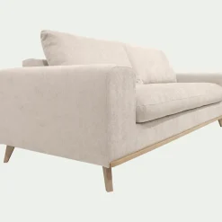 Canapé 4 places convertible en tissu Storm - beige roucas